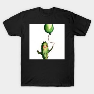 Happy cactus with a balloon T-Shirt